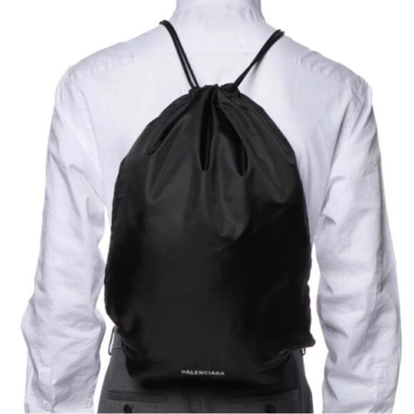 Balenciaga nylon drawstring bag/ dust bag